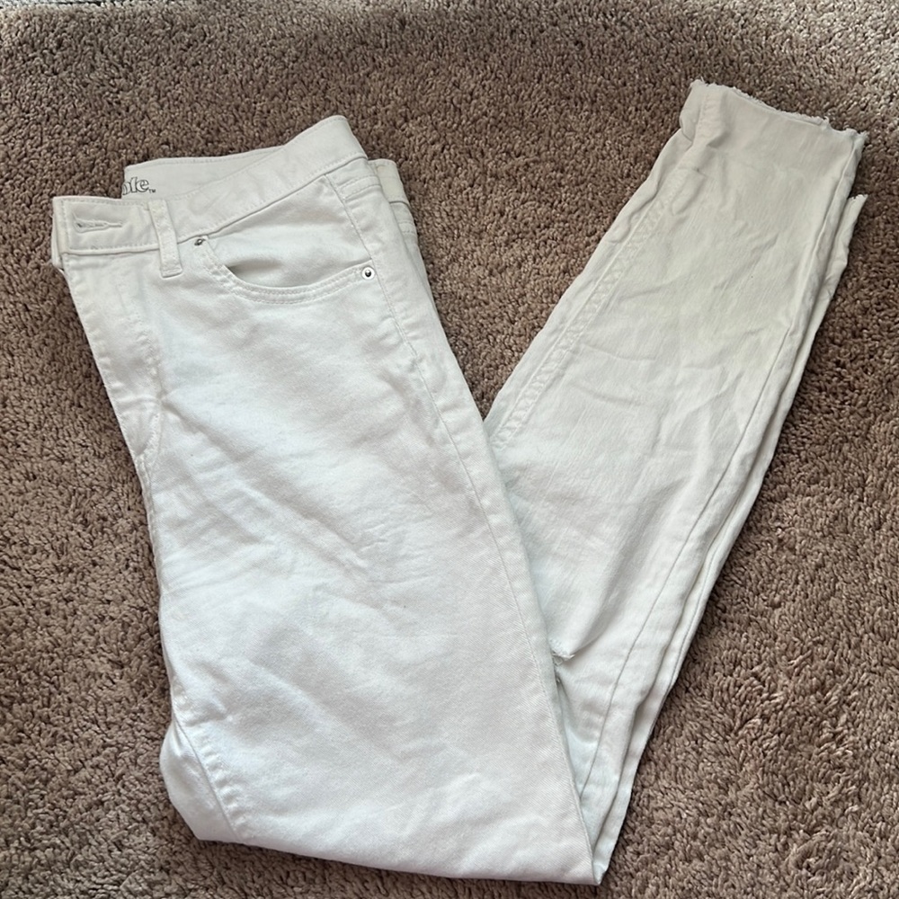High waisted skinny jeans